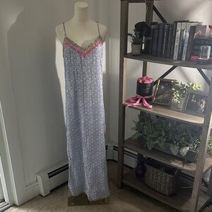 Embroidered Rainbow Slip Dress